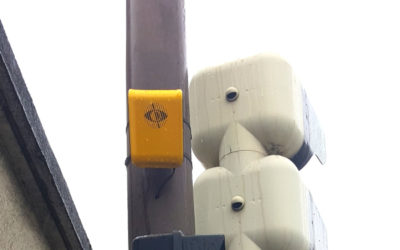 aBeacon conectado a la aplicación AMY para alertar a los adictos del smartphone en los cruces
